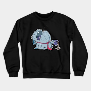 Tired Coffee Monster Crewneck Sweatshirt